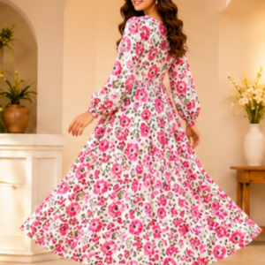 Maroon Rosalind Maxi Dress